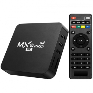 TV-BOX MXQ PLUS 8K 16+128GB PRETO INTERNET/ANDROID 7.1